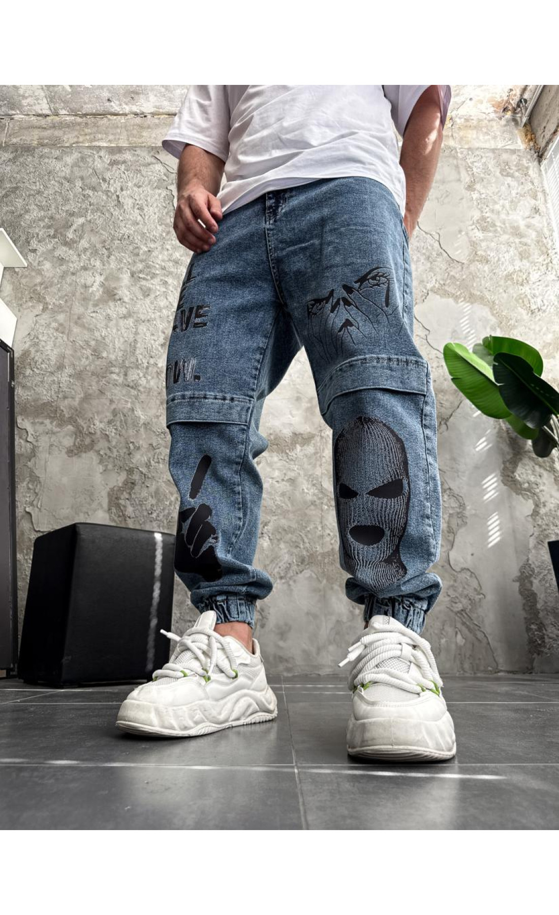 Джинси  осінь   синього кольору