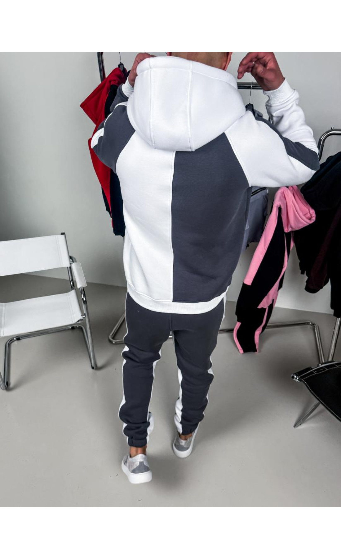 Спортивний костюм утеплений стильний на флісі осінь зима