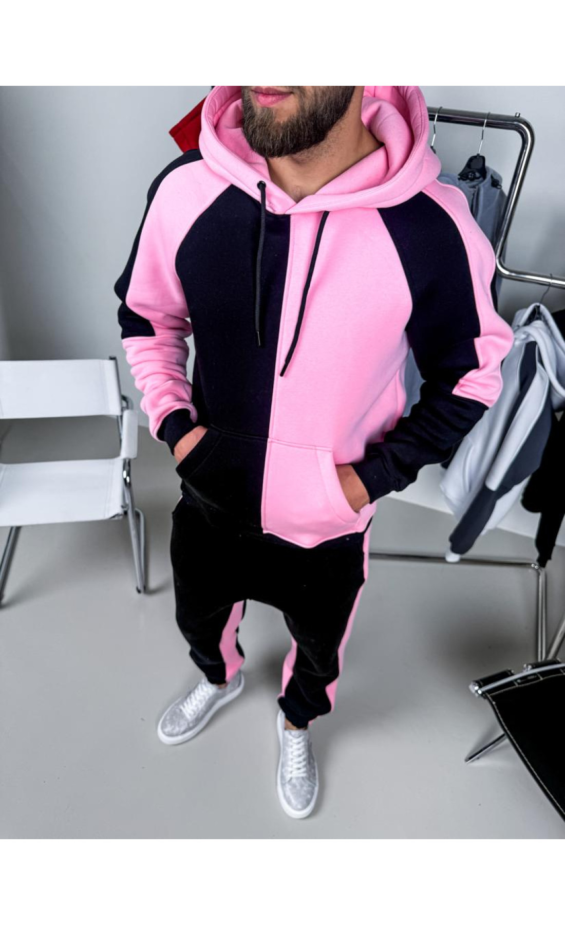 Костюм на флісі утеплений стильний модний осінь весна чоловічий