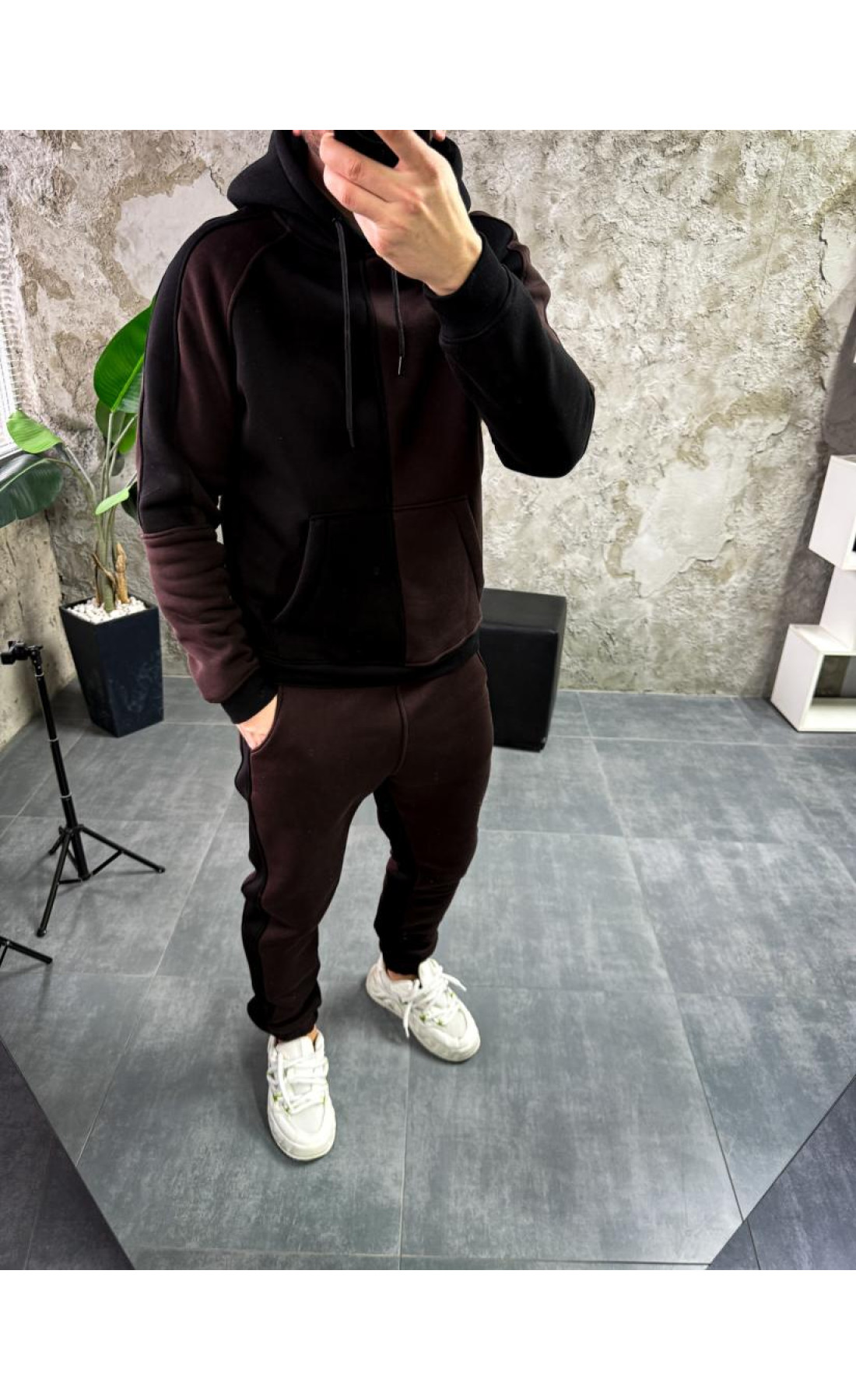 Костюм на флісі утеплений стильний модний осінь весна чоловічий