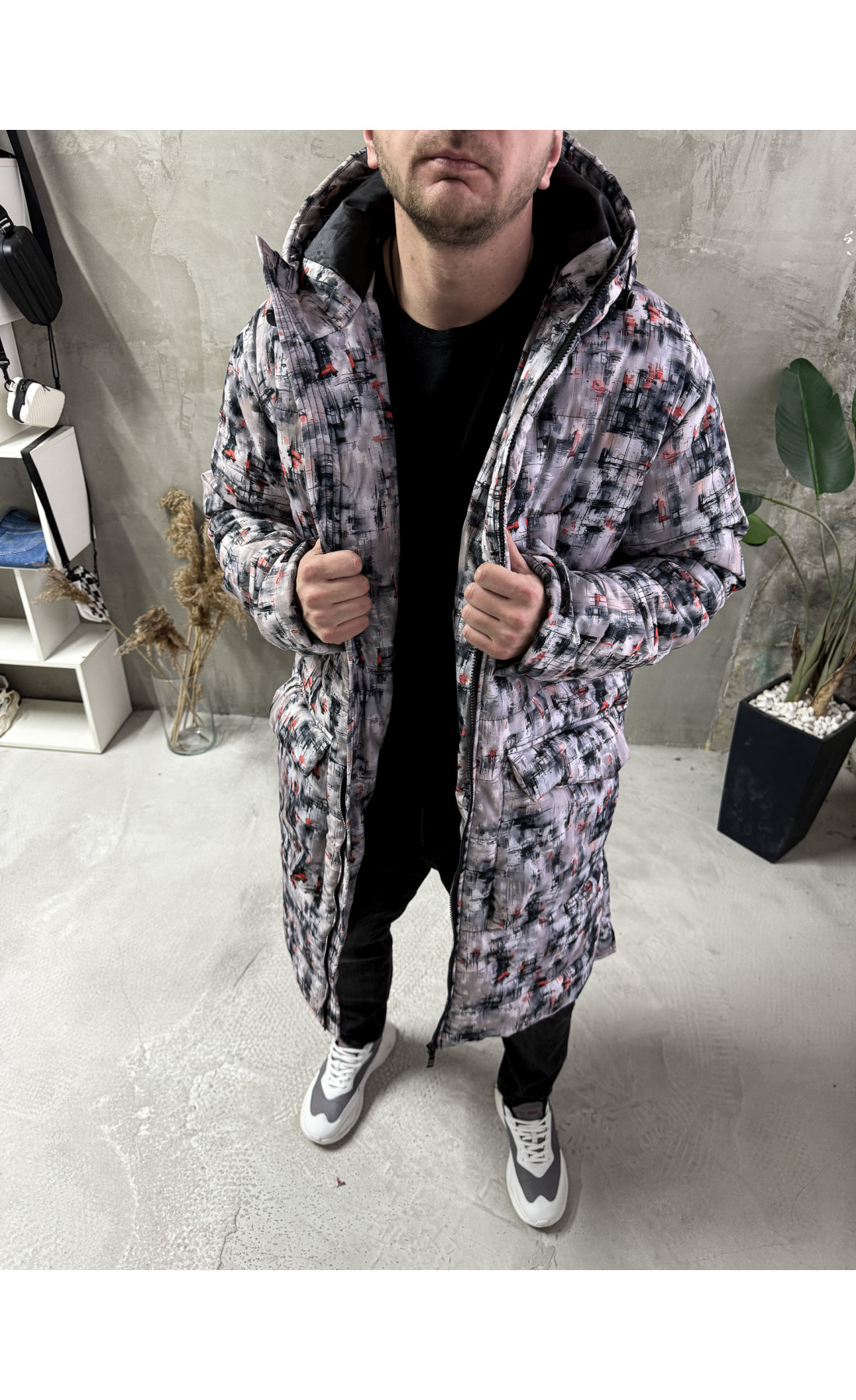 Куртка зимова з капюшоном чоловіча зимова