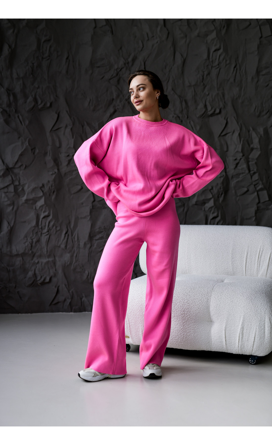 Костюм жіночий штани светр стильний модний осінь зима