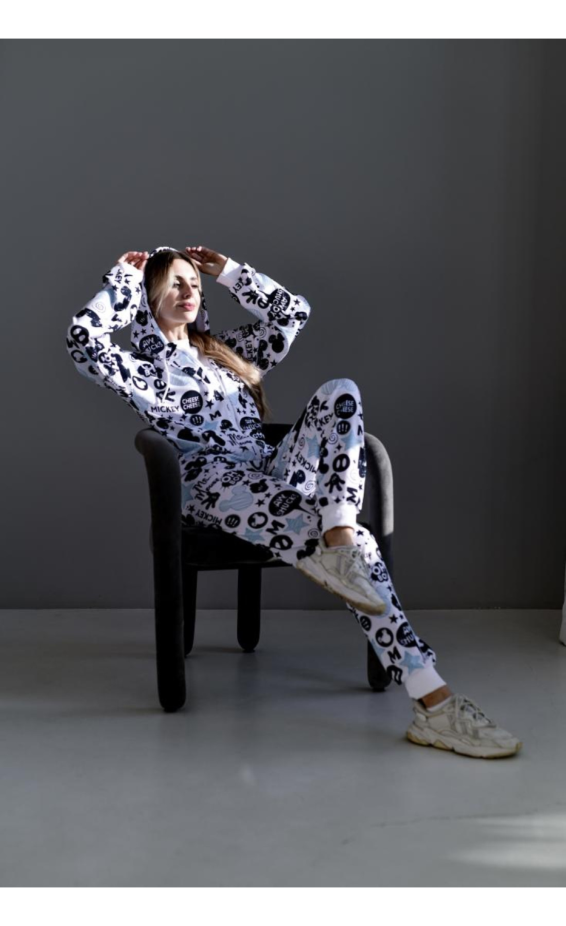 Жіночий спортивний костюм кофта штани осінь весна принтований колекція