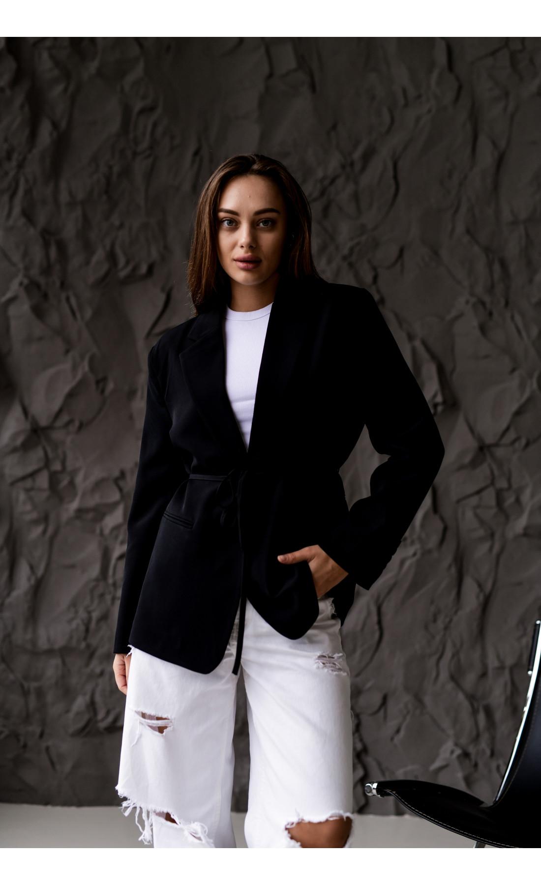 Жакет жіночий стильний модний осінь  вільна посадка