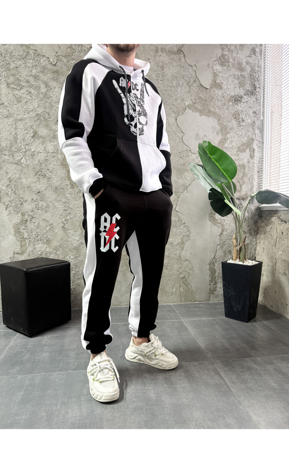 Спортивний костюм утеплений стильний на флісі модний drapp