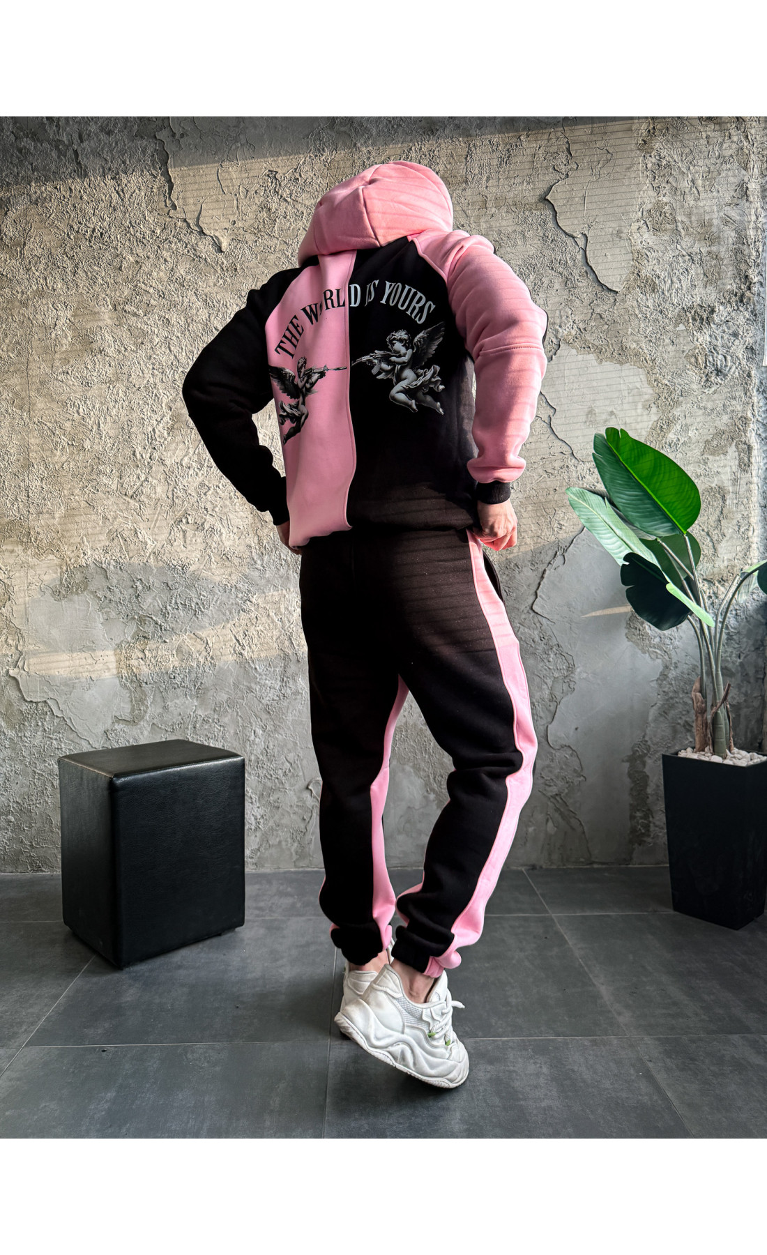 Спортивний костюм утеплений стильний два кольори сезон осінь зима  drapp