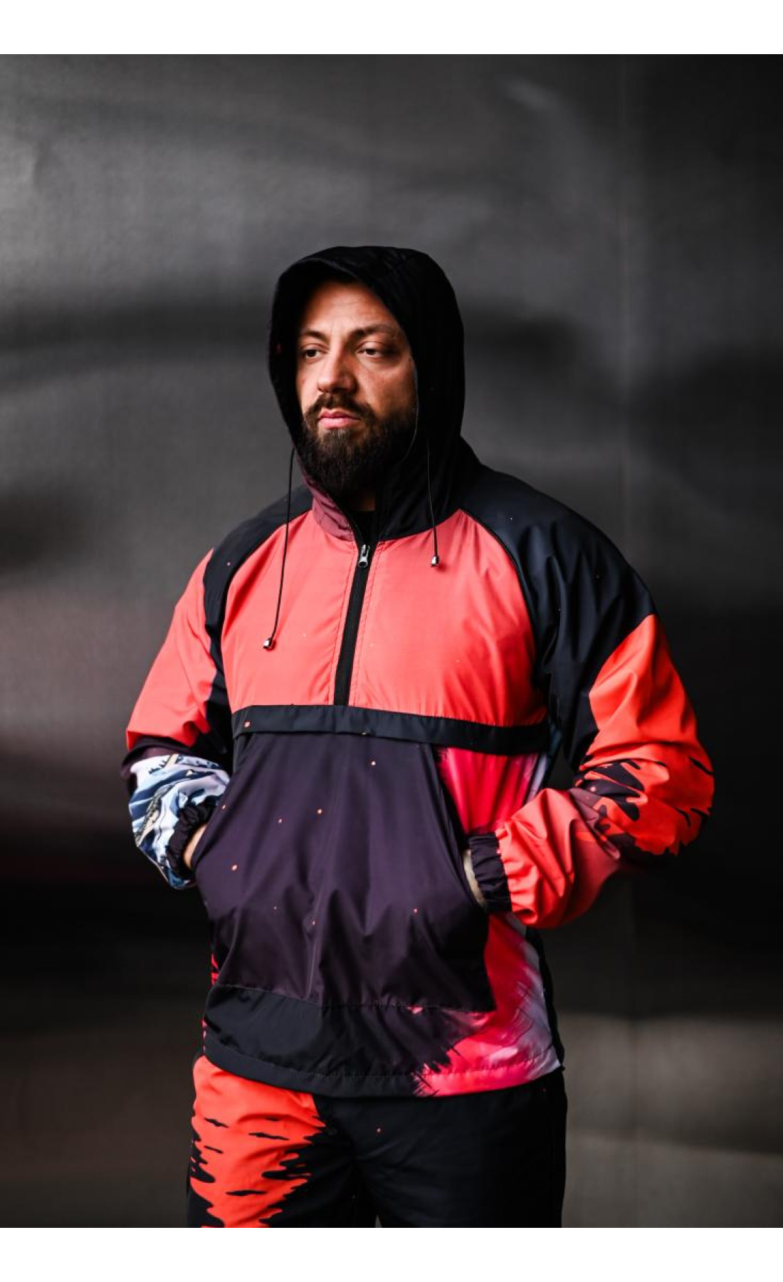 Костюм анорак джогери стильний різні кольори виробництво україна принтований