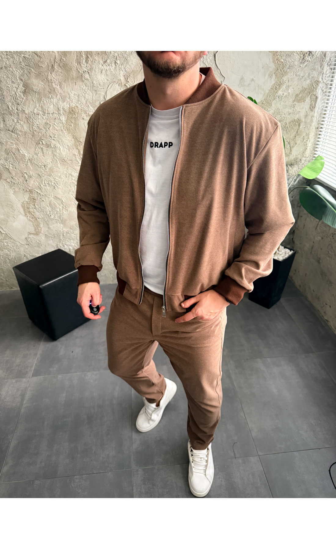 Костюм чоловічий стильний жакет штани утеплений модний