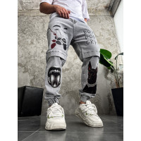 Джинси чоловічі   з принтом україна нова колекція