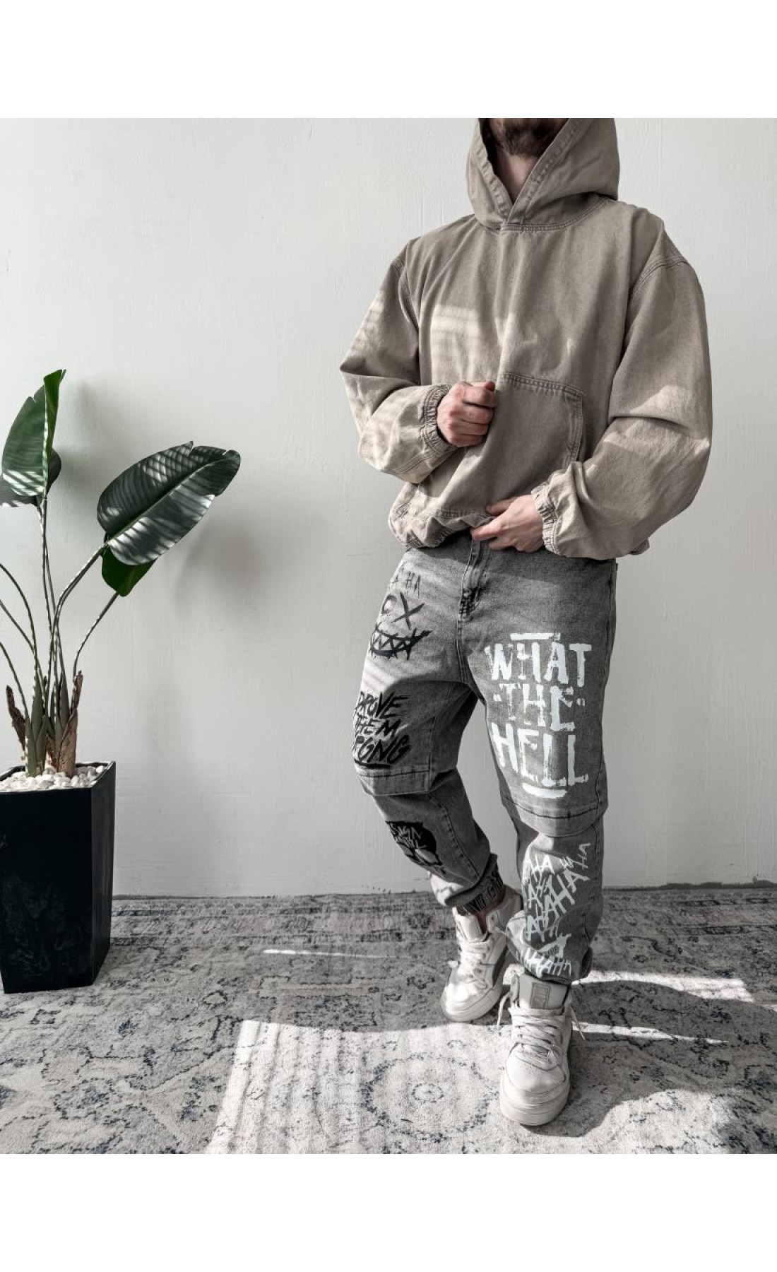 Джинси дтф чоловічі  джогери сірого кольори