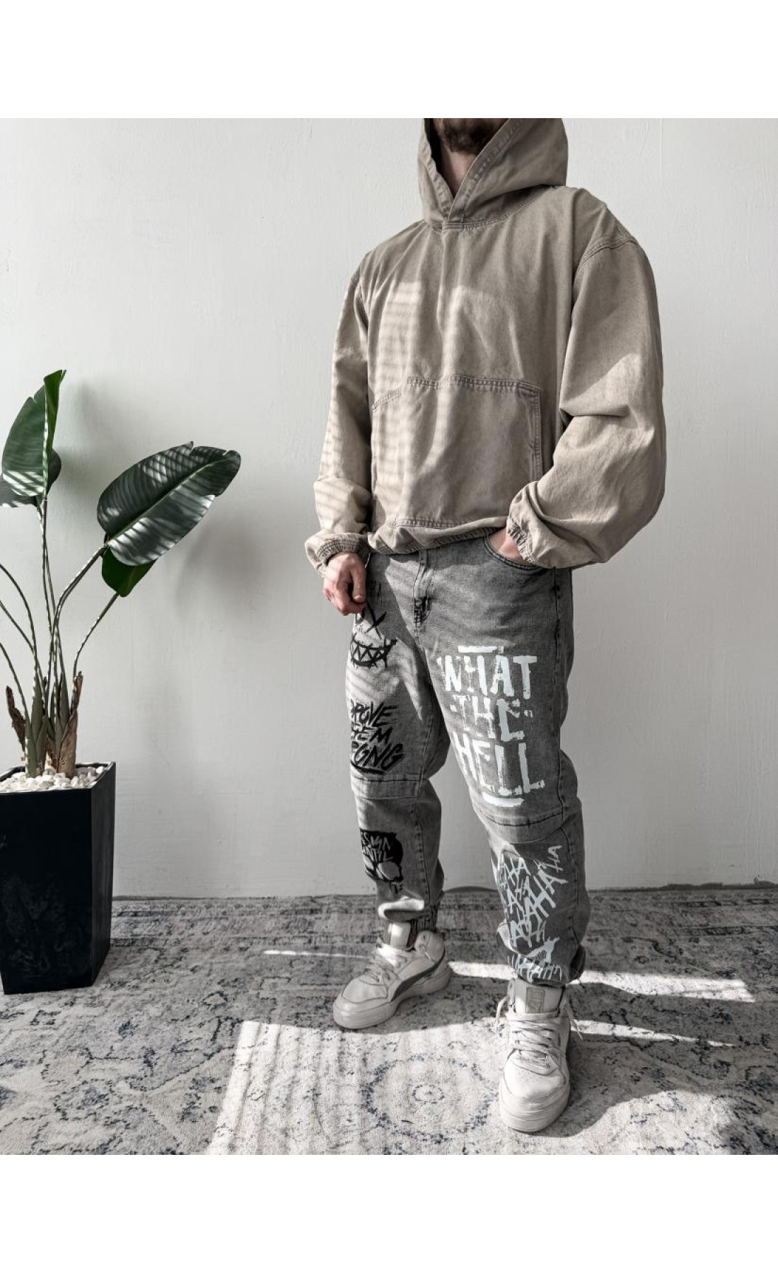 Джинси дтф чоловічі  джогери сірого кольори