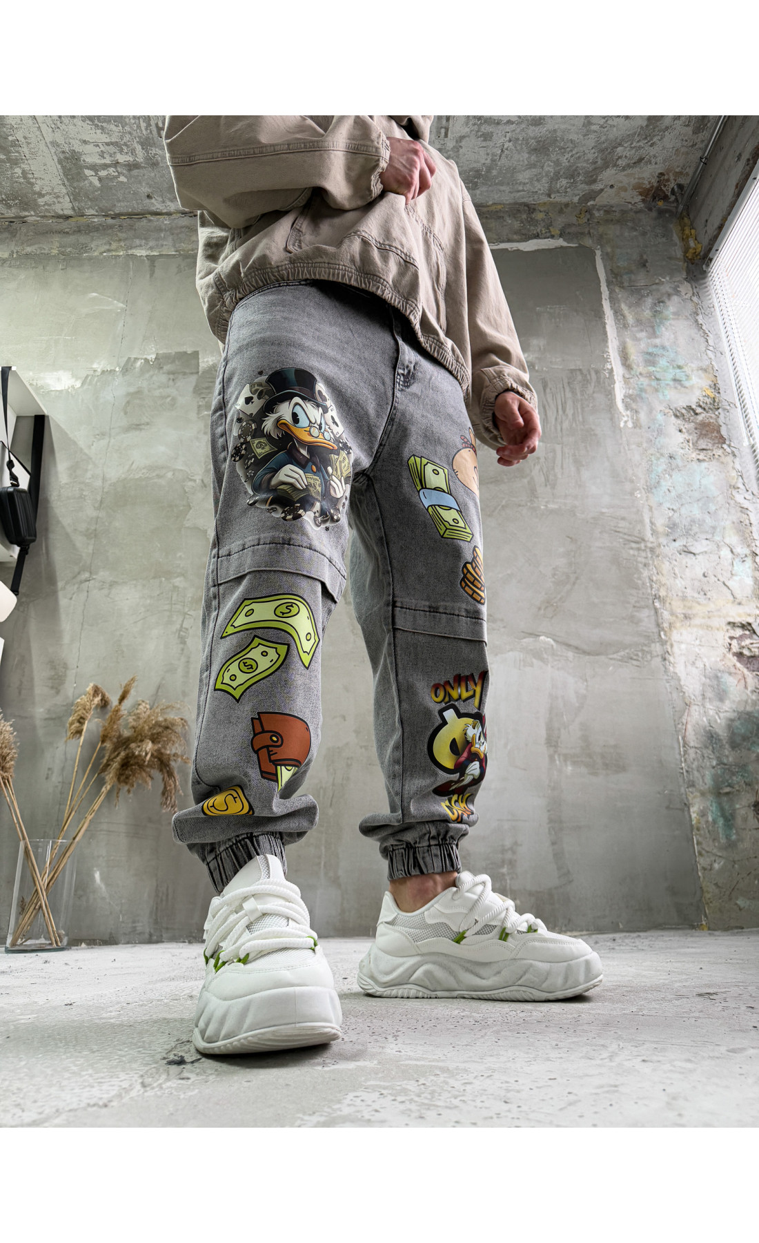 Джинси чоловічі джогери осінні весна осінь