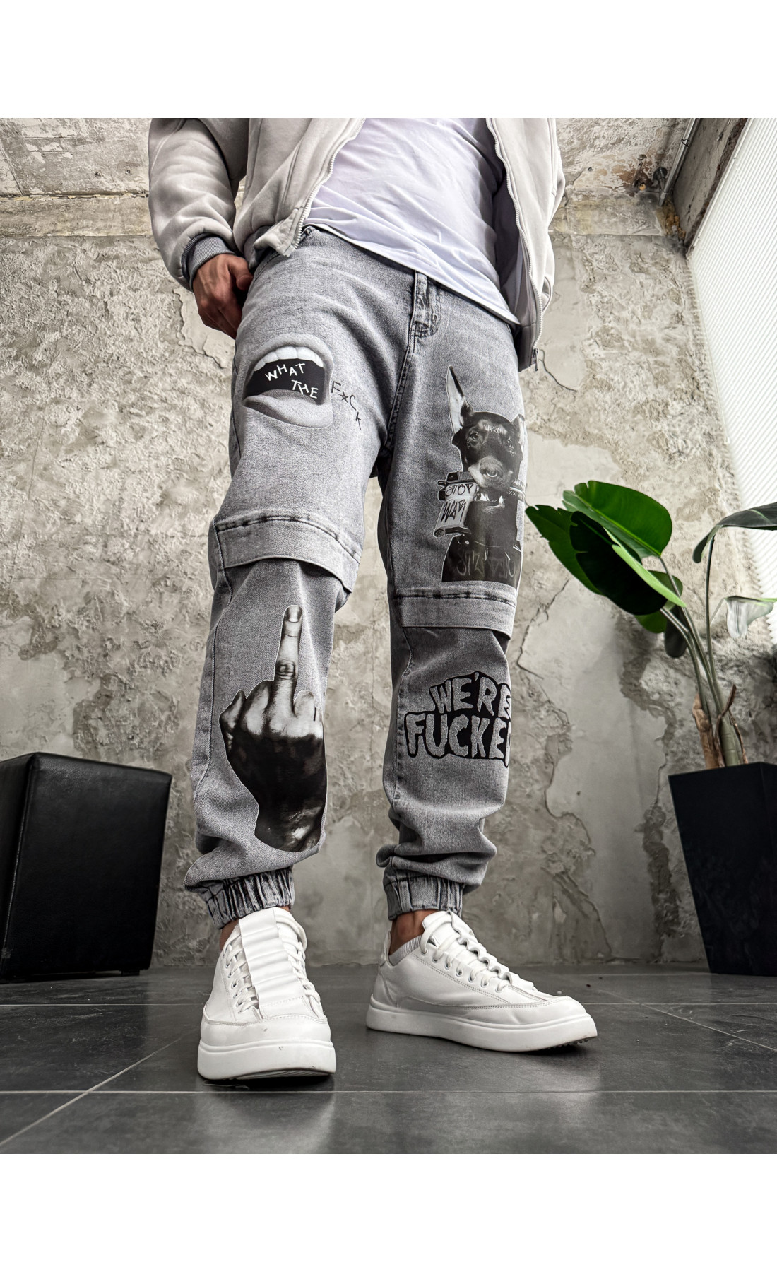 Джинси чоловічі   з принтом україна нова колекція