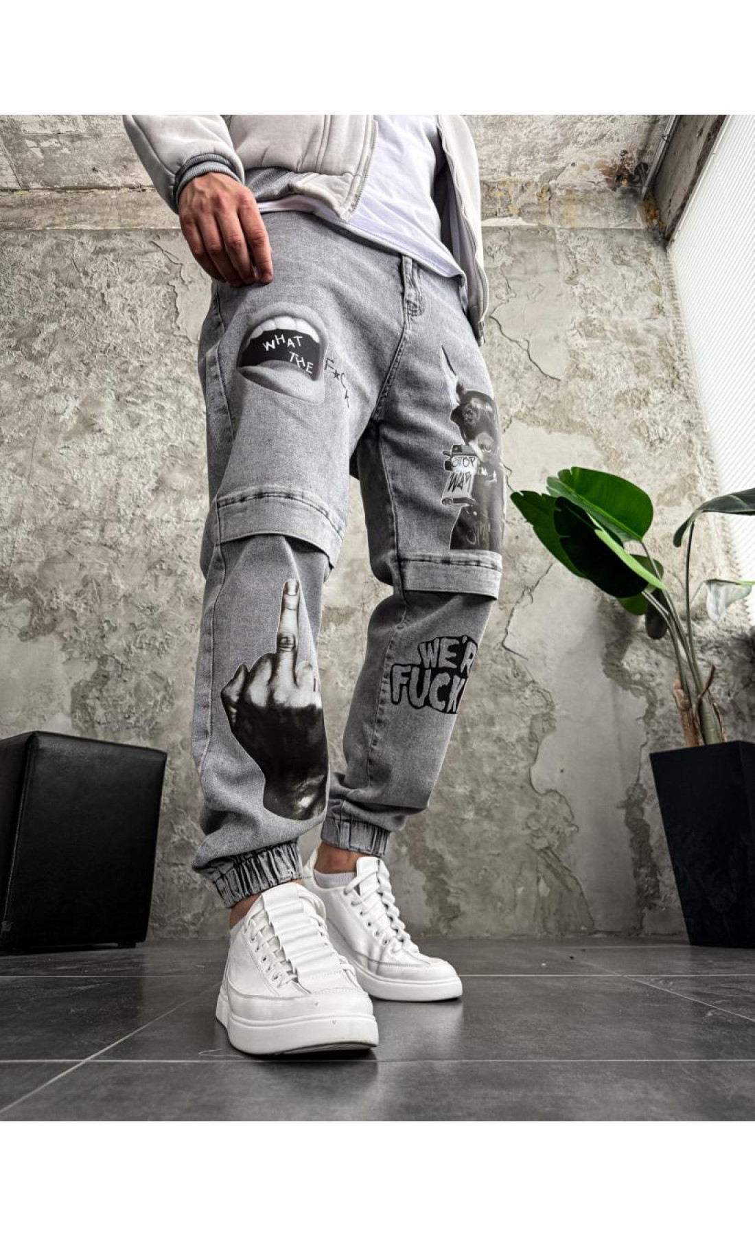 Джинси чоловічі   з принтом україна нова колекція