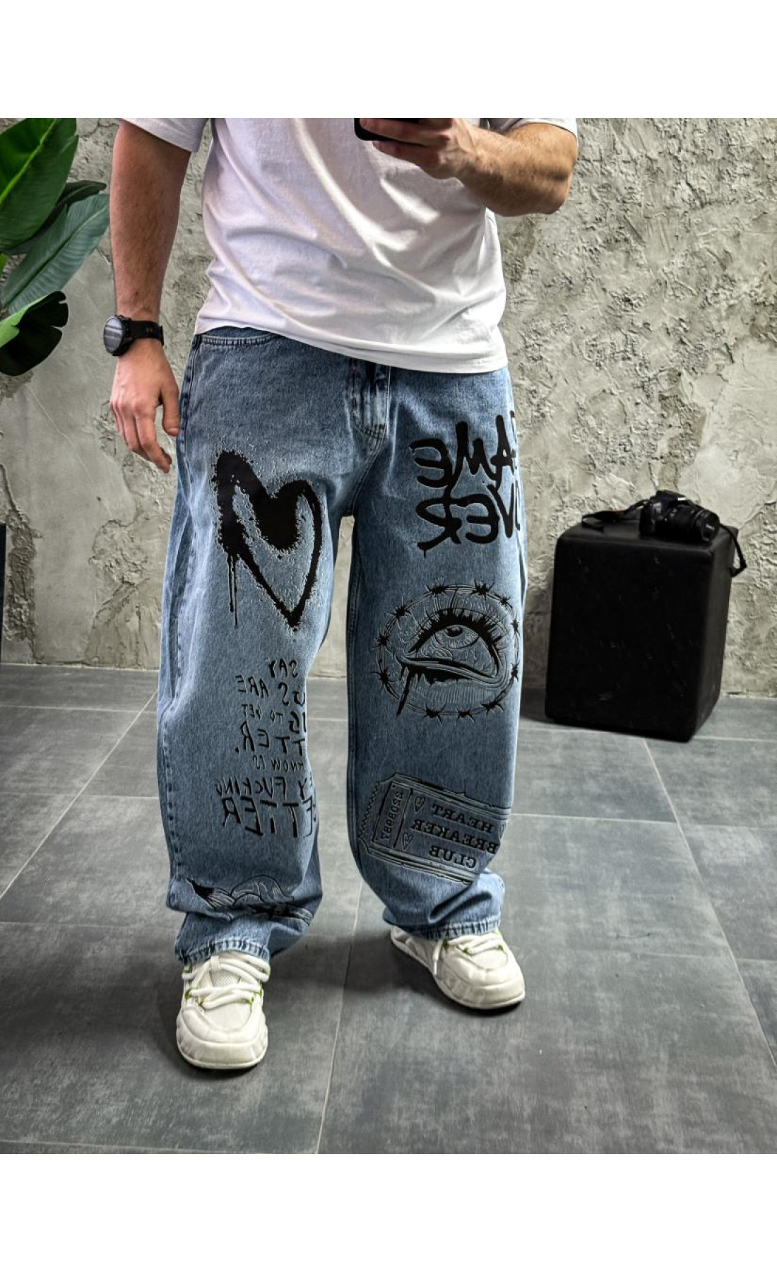 Джинси з принтом   сезон осінь зима  drapp