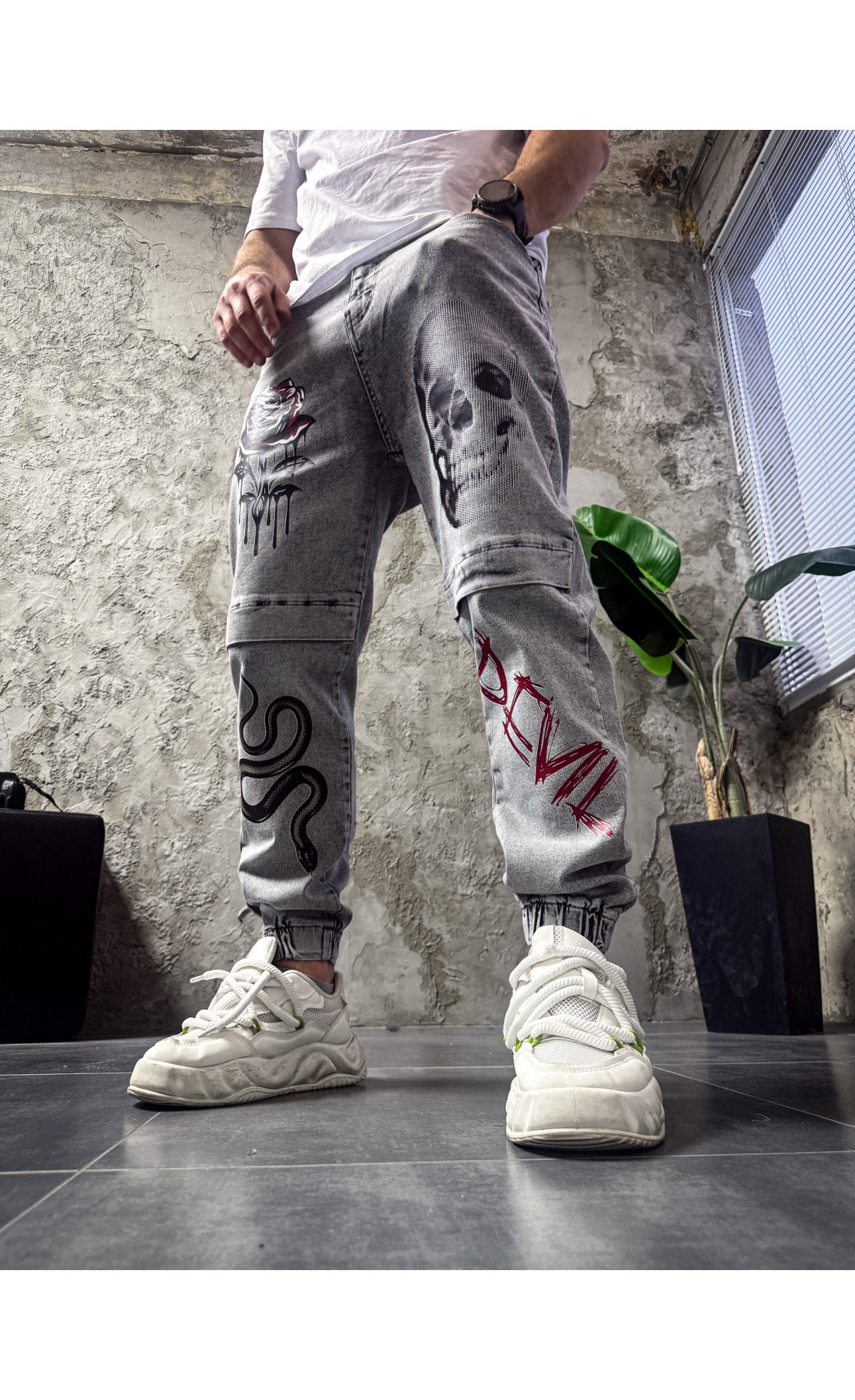 Джинси з принтом   сезон осінь зима  drapp