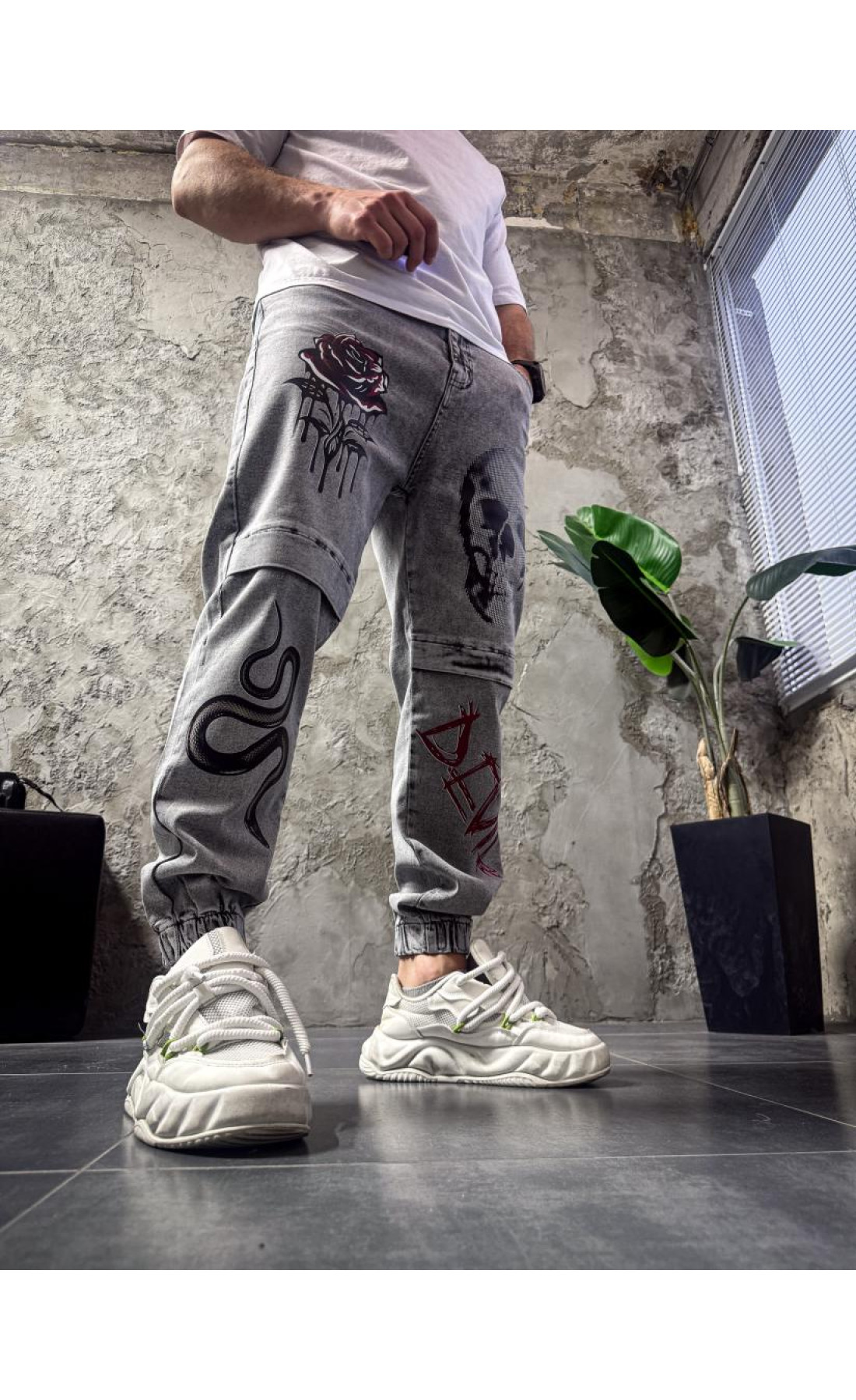 Джинси з принтом   сезон осінь зима  drapp