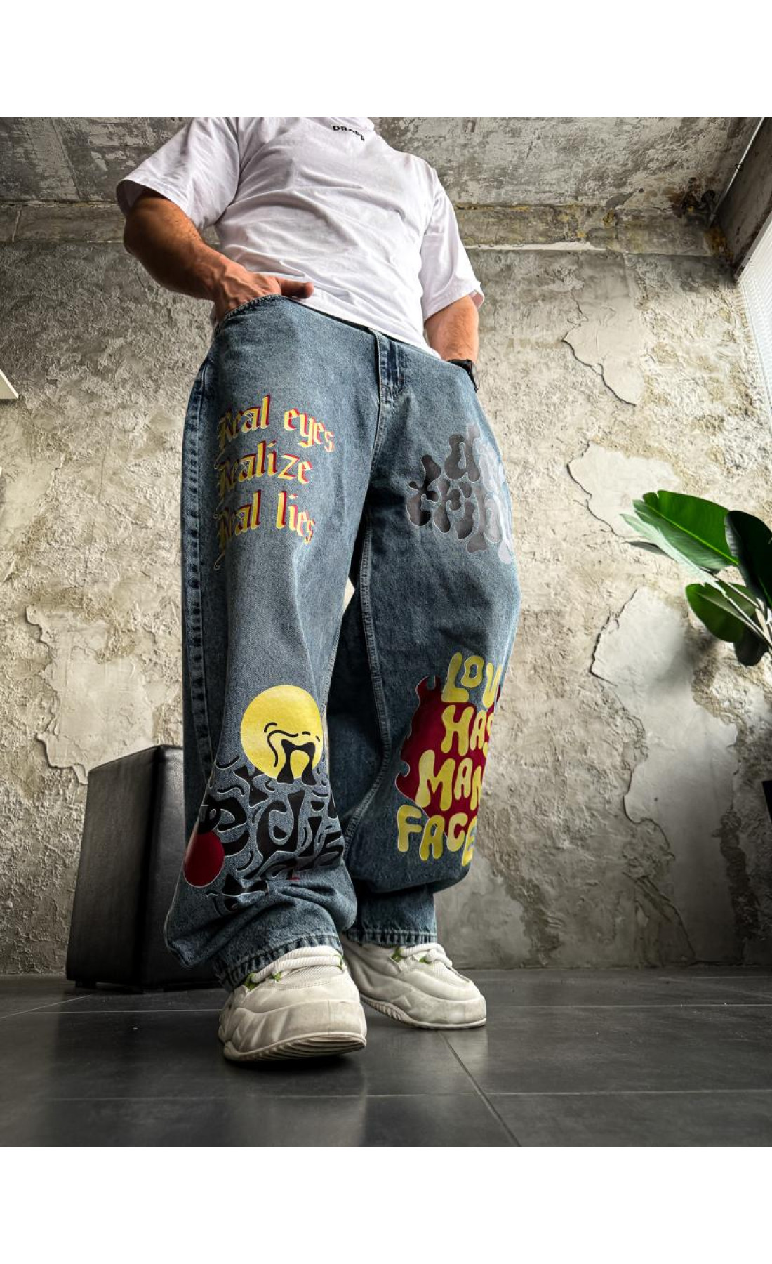 Джинси з принтом   сезон осінь зима  drapp