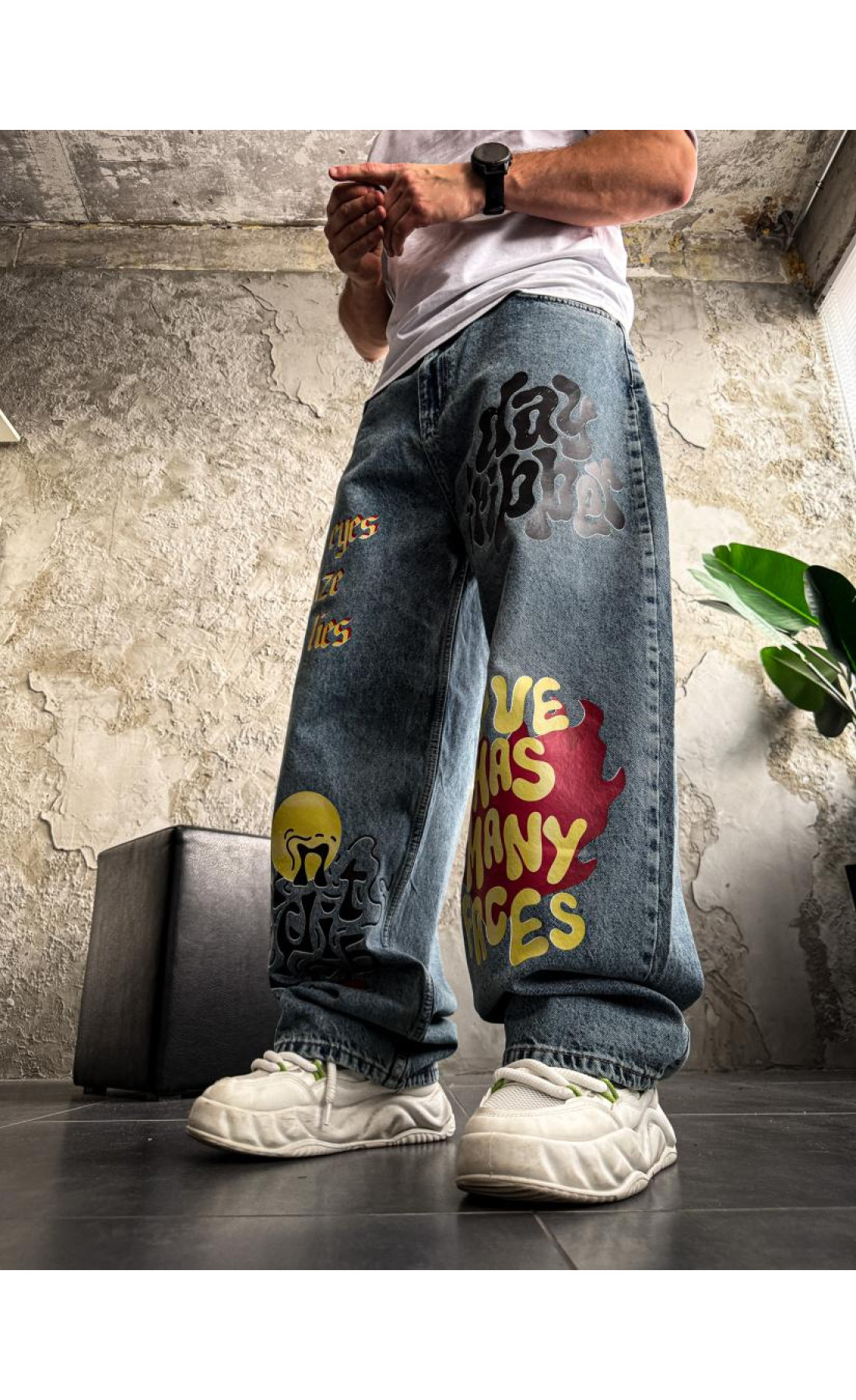 Джинси з принтом   сезон осінь зима  drapp