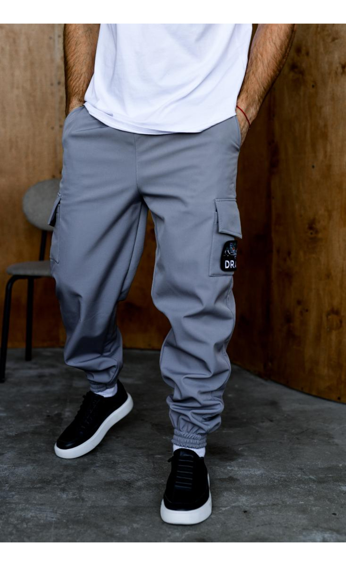 Штани утеплені на флісі з патчем  сезон осінь зима