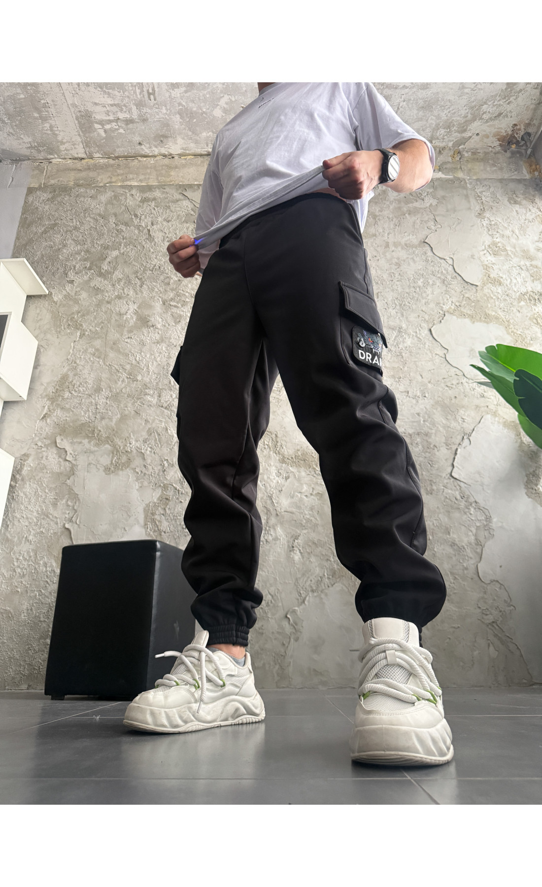 Штани утеплені на флісі з патчем  сезон осінь зима