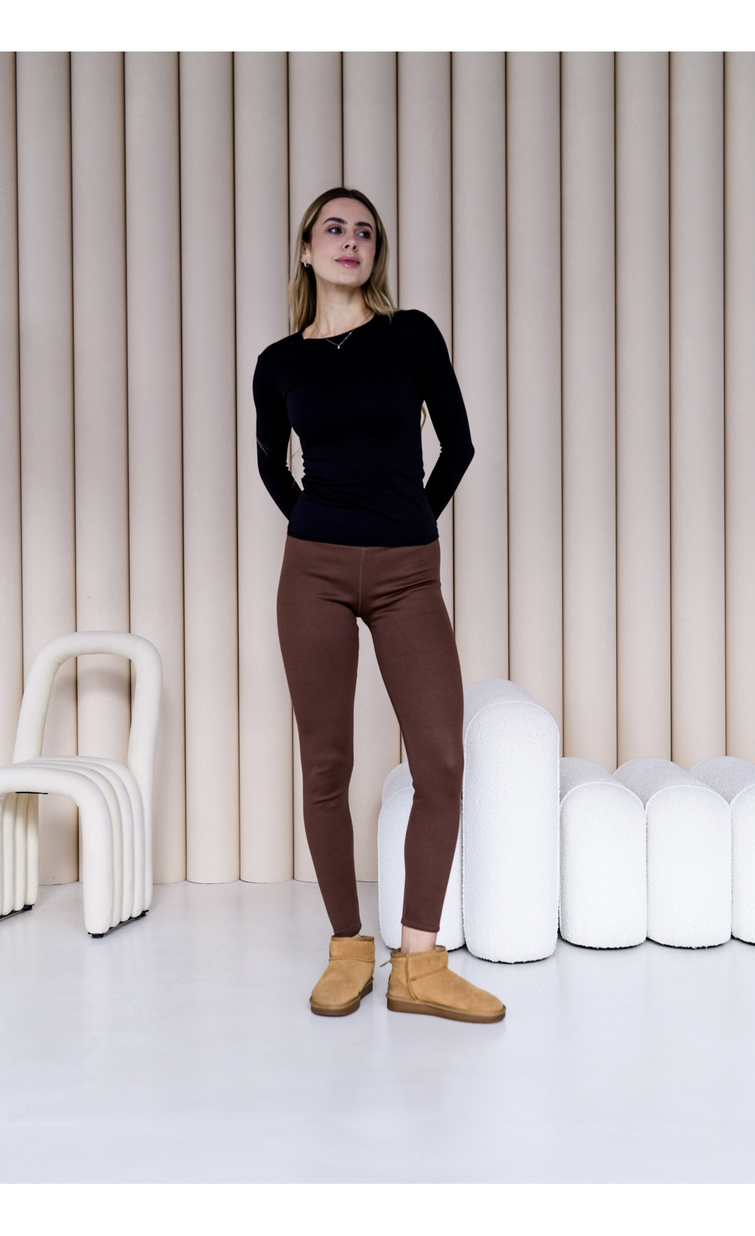 Легінси утеплені жіночі на флісі  осінь зима