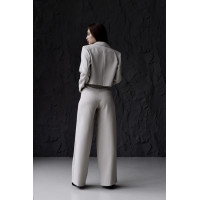 Класичний костюм жіночий стильний жакет штани костбмна тканина