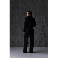 Класичний костюм жіночий стильний жакет штани костбмна тканина