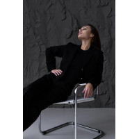 Класичний костюм жіночий стильний жакет штани костбмна тканина