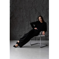 Класичний костюм жіночий стильний жакет штани костбмна тканина