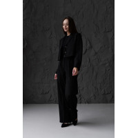 Класичний костюм жіночий стильний жакет штани костбмна тканина