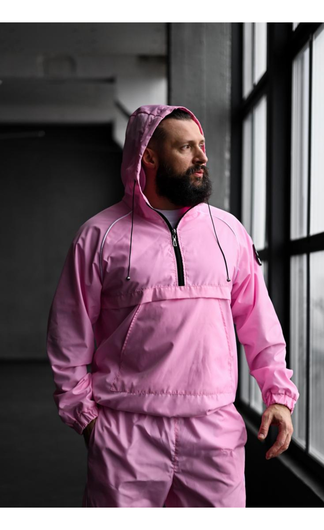 Спортивний костюм чоловічий стильний плащівка осінь весна