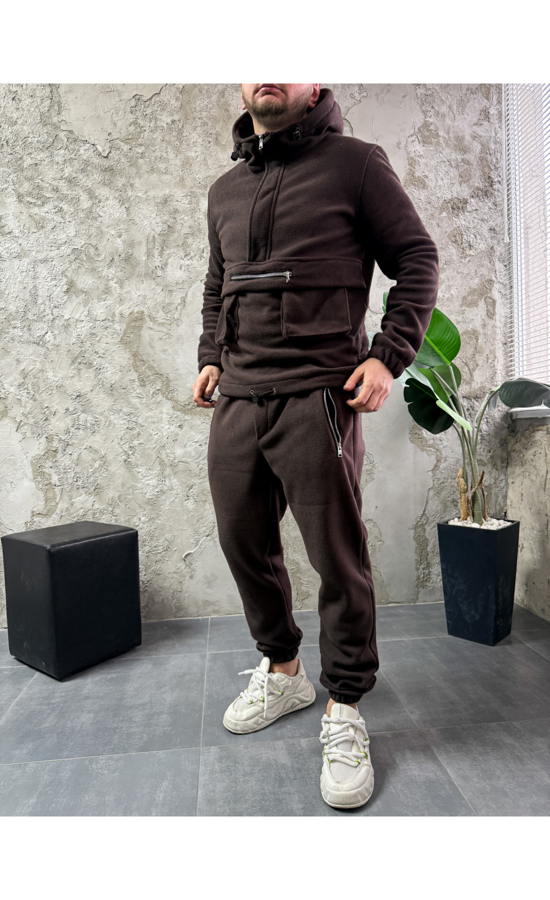 Спортивний костюм фліс полар утеплений чоловічий жіночий модний сезон