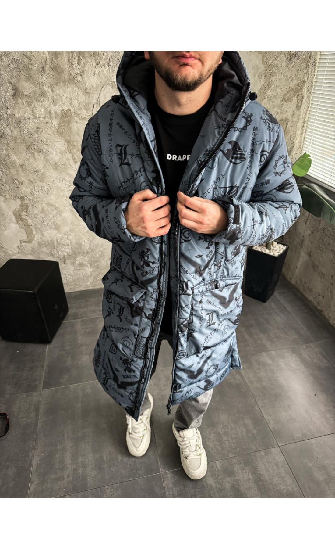 Куртка зимова з капюшоном чоловіча зимова