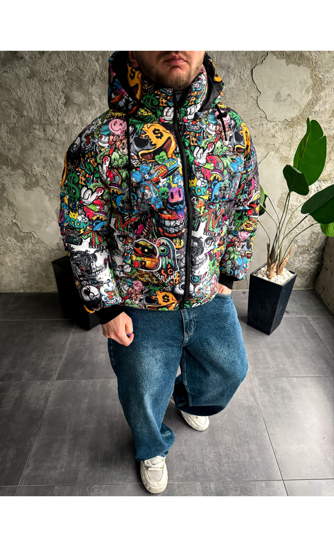 Пуховик з патчем драпп drapp стильний до - зима осінь теплий