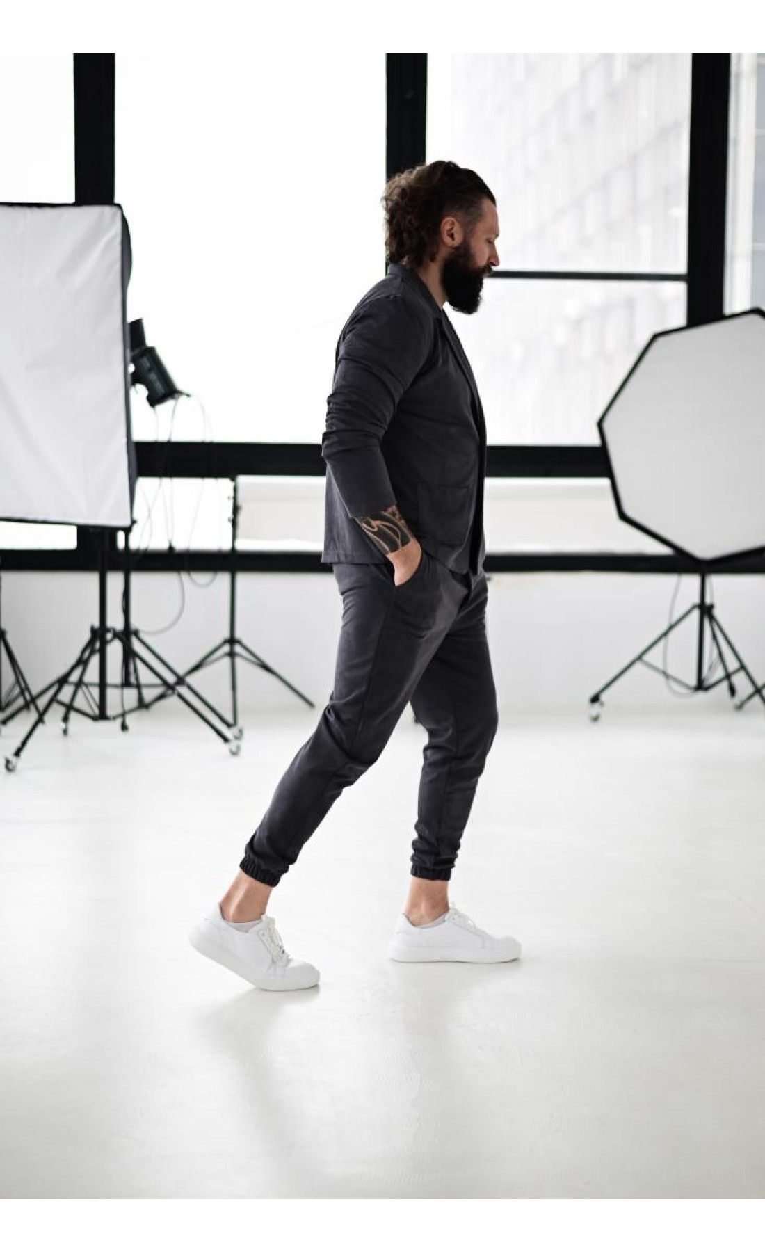 Костюм чоловічий стильний кежуал модний весна осінь