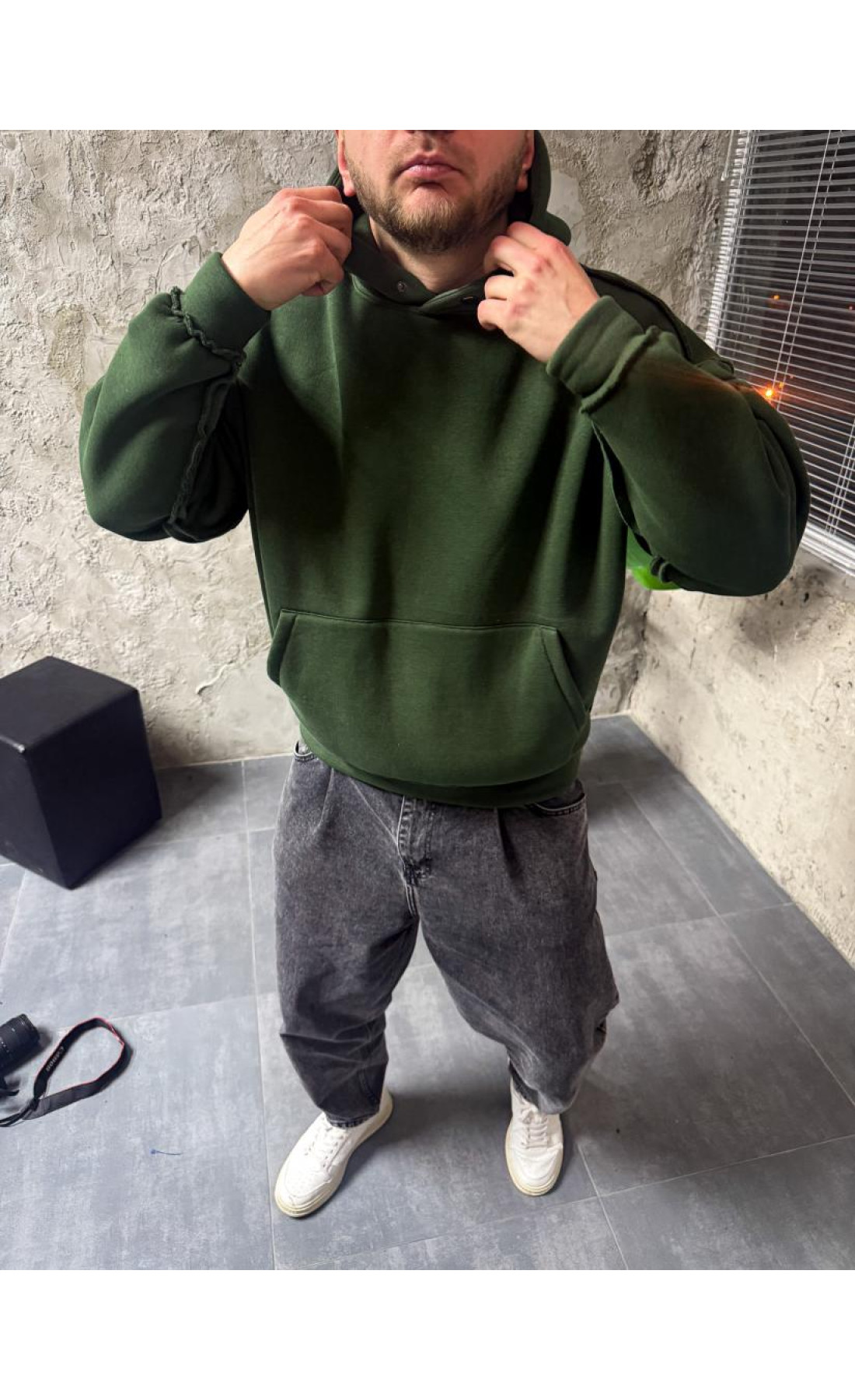 Худі на флісі драпп drapp   утеплене  зима