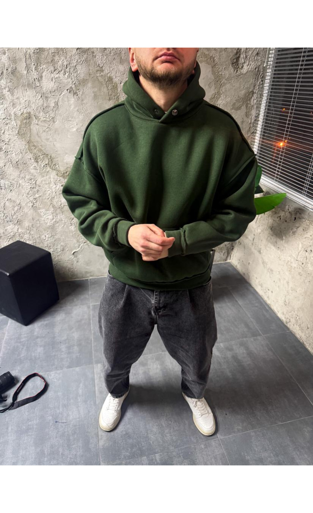 Худі на флісі драпп drapp   утеплене  зима