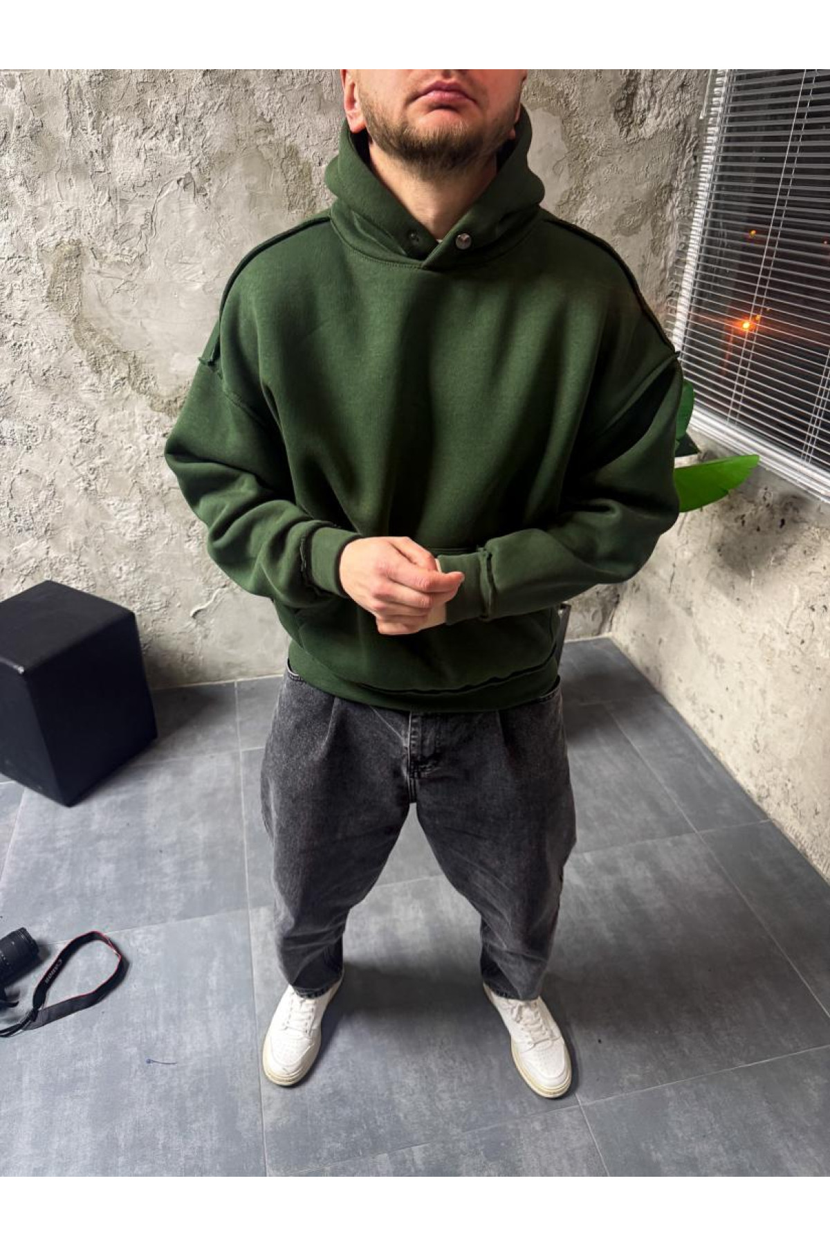 Худі на флісі драпп drapp   утеплене  зима