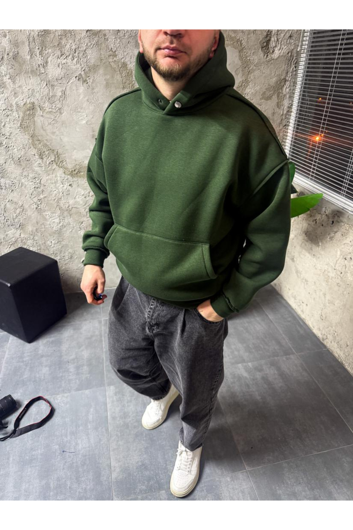 Худі на флісі драпп drapp   утеплене  зима