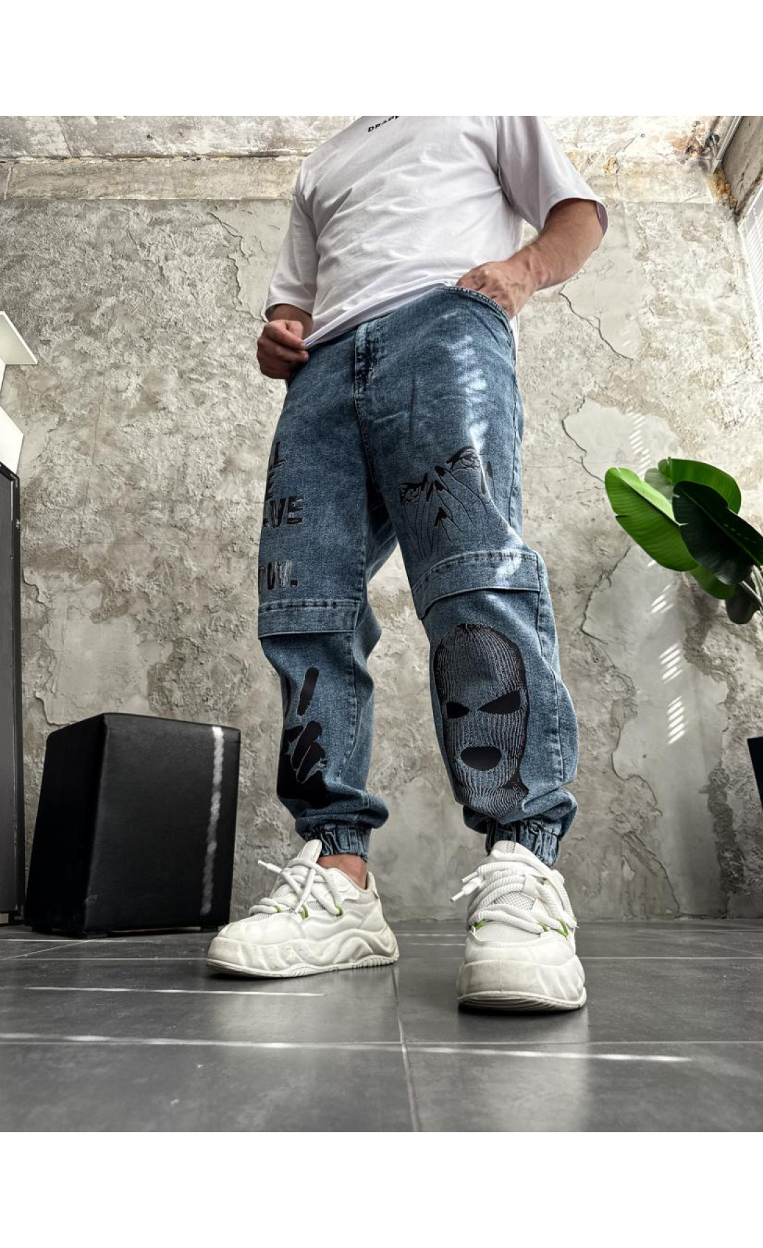 Джинси  осінь   синього кольору