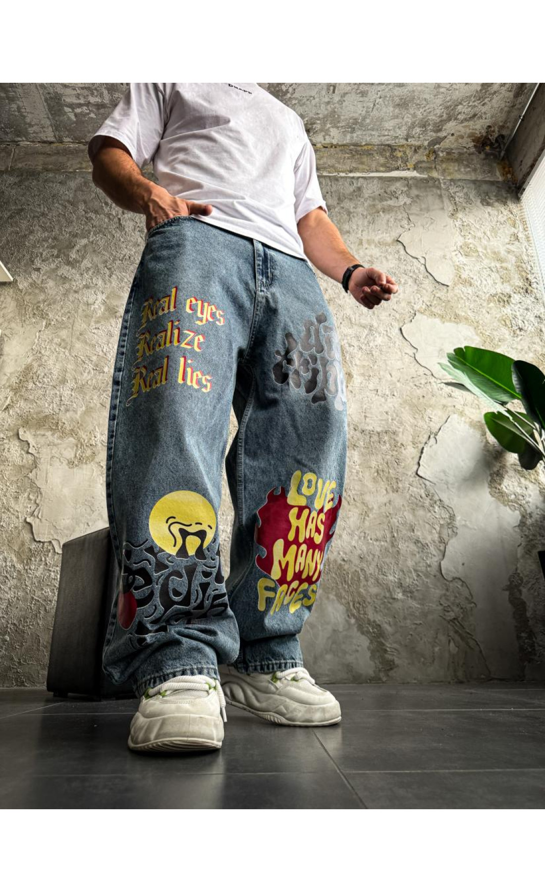 Джинси з принтом   сезон осінь зима  drapp