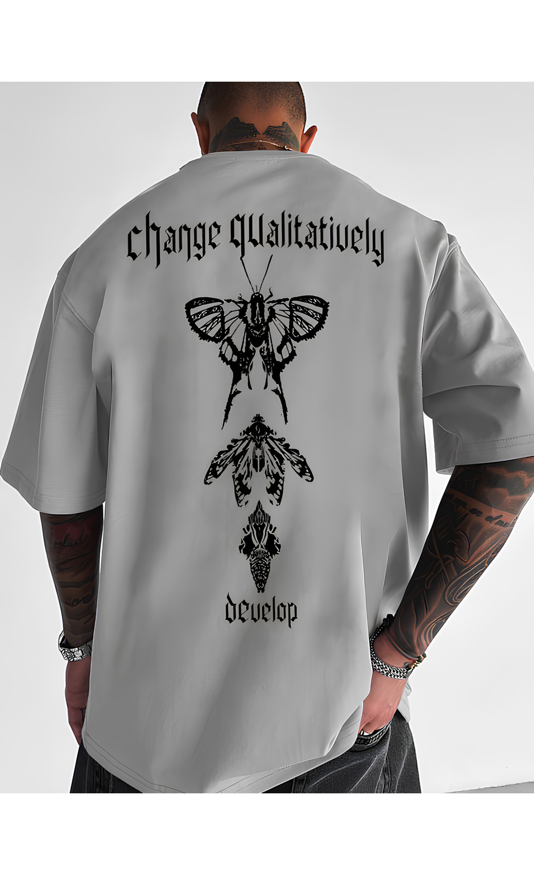 Футболка унісекс з принтом оверсайз  вільна