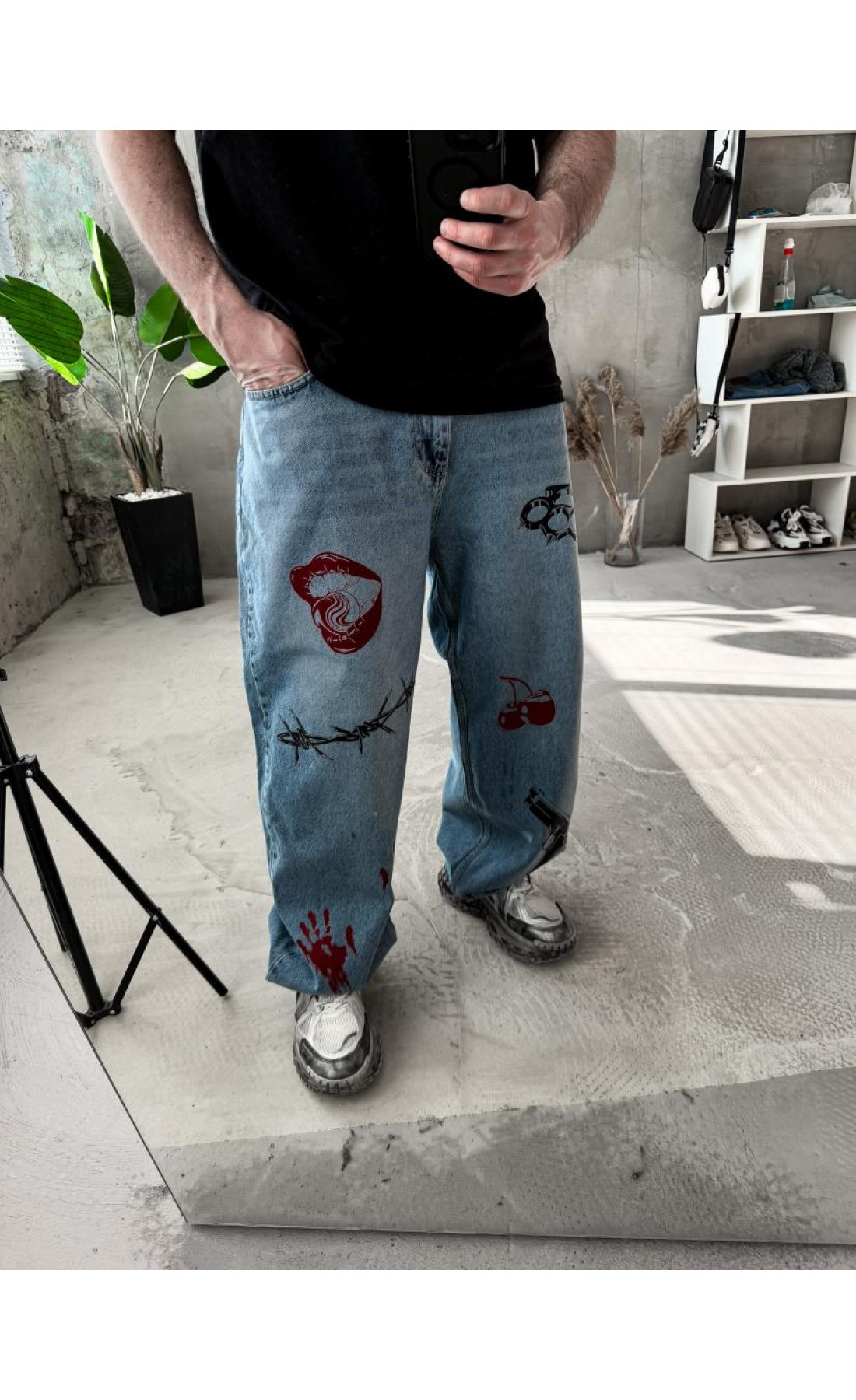 Джинси дтф чоловічі не утеплені  вільна посадка