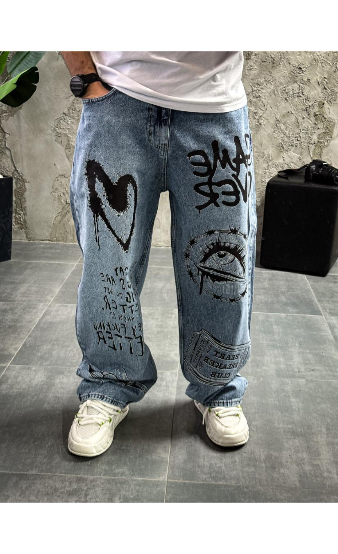 Джинси з принтом   сезон осінь зима  drapp