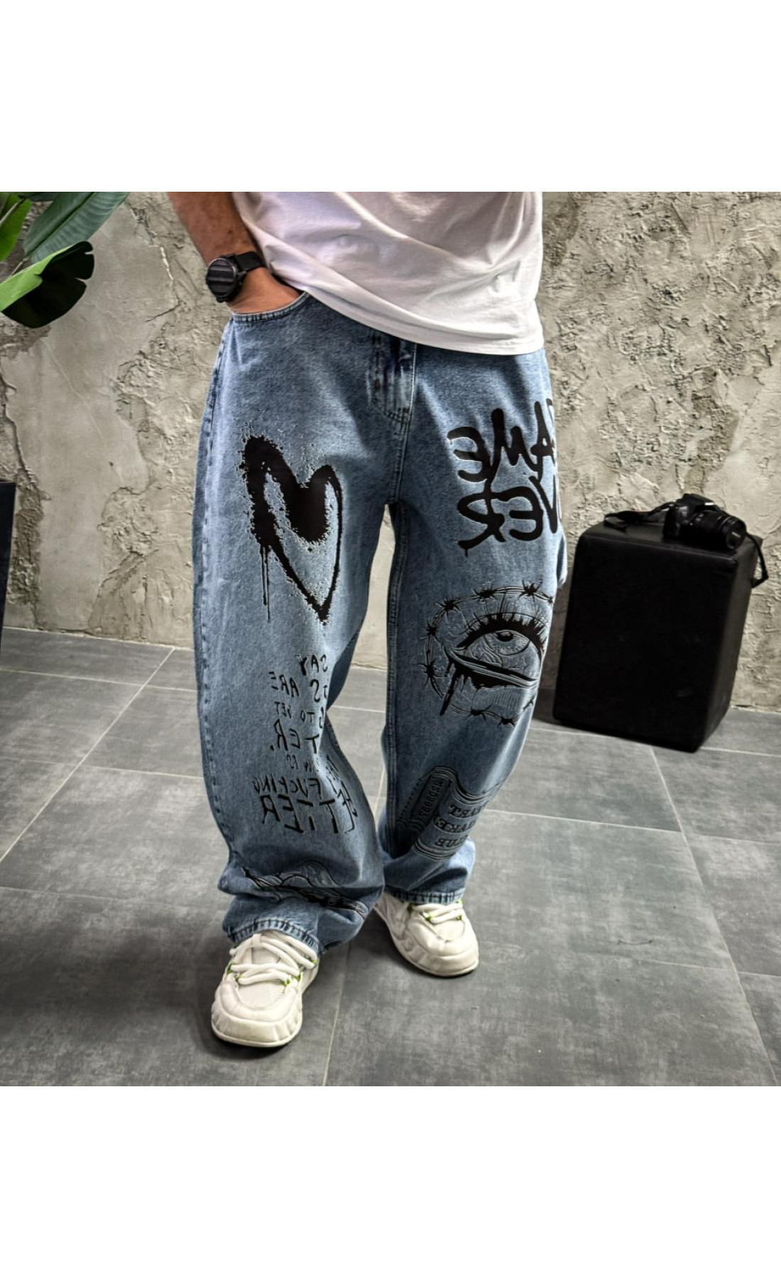 Джинси з принтом   сезон осінь зима  drapp