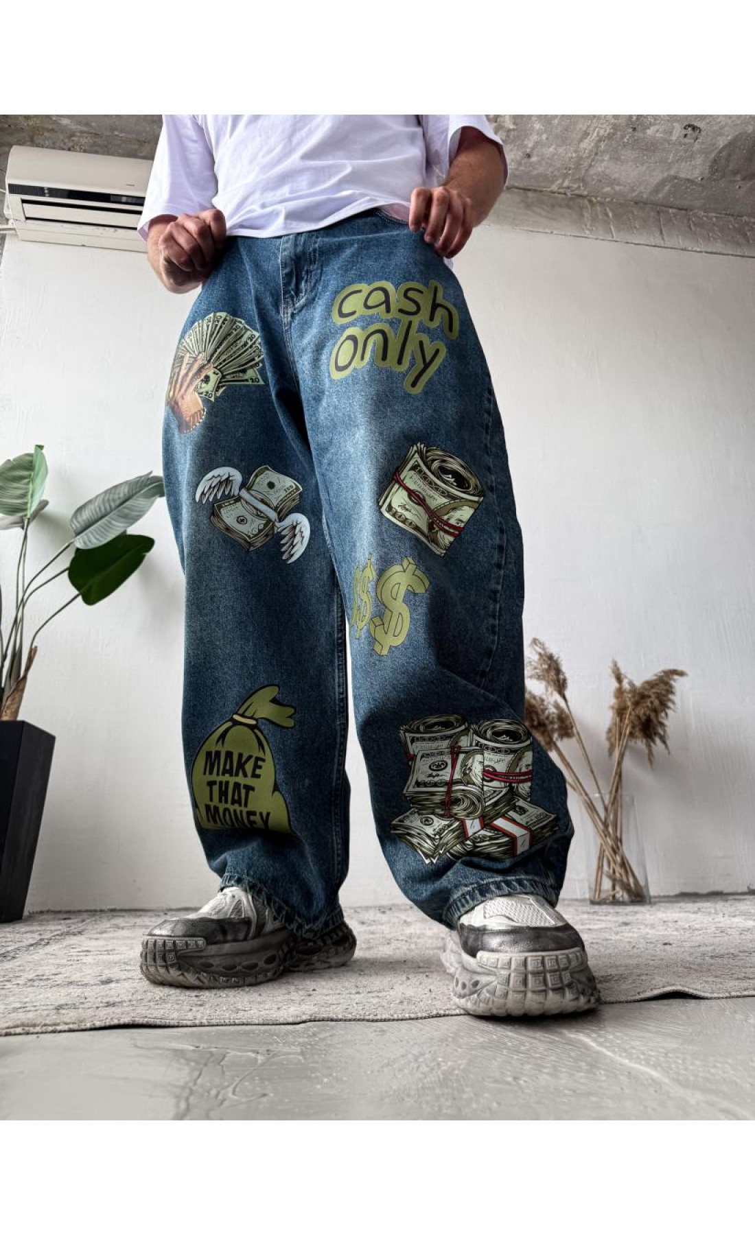 Джинси чоловічі дтф  вільні оверсайз