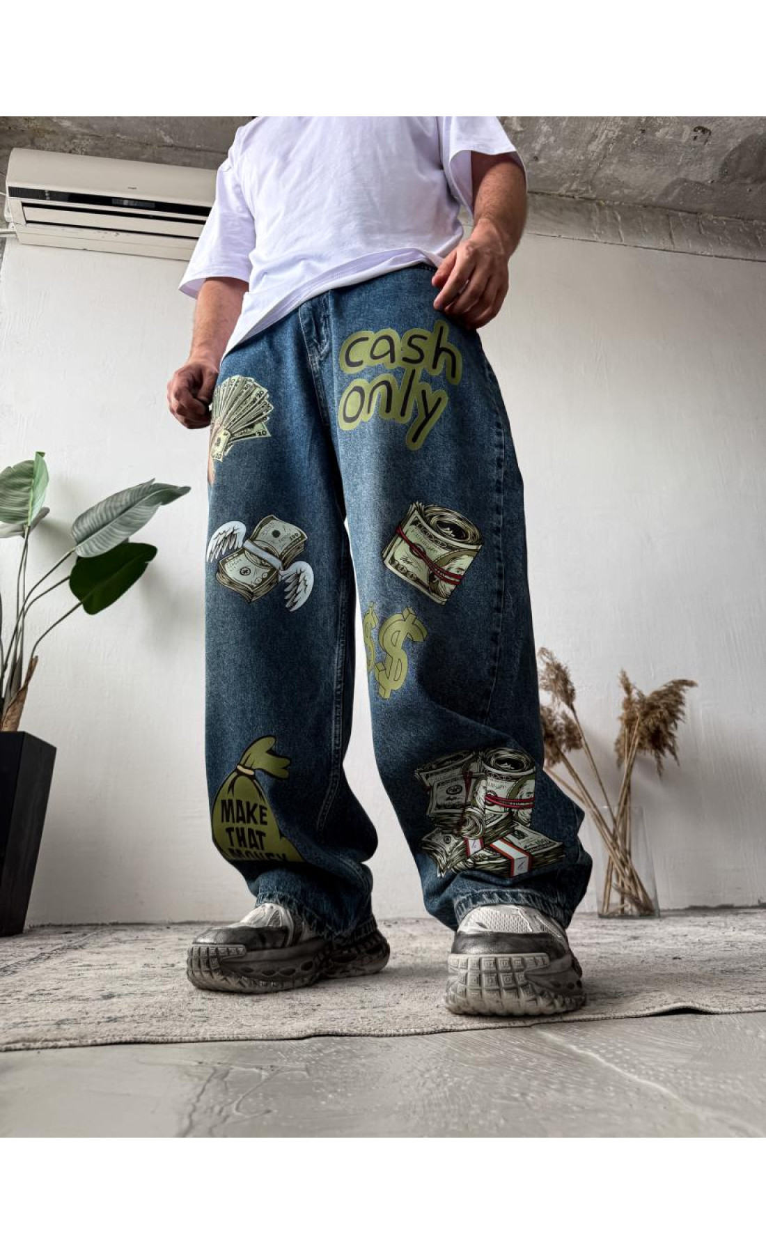 Джинси чоловічі дтф  вільні оверсайз