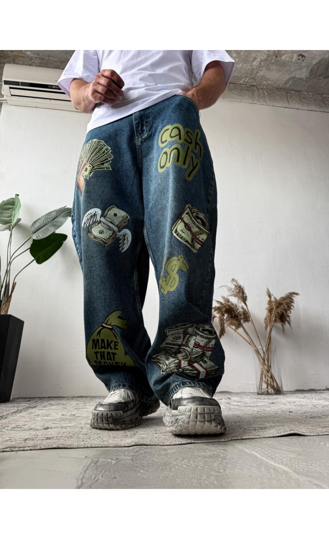 Джинси чоловічі дтф  вільні оверсайз