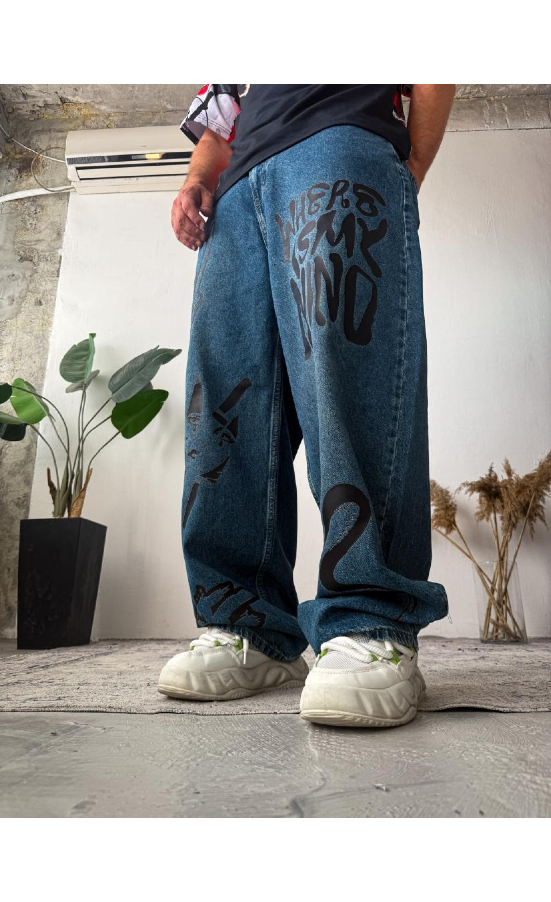 Джинси чолові широкі, демисезонні